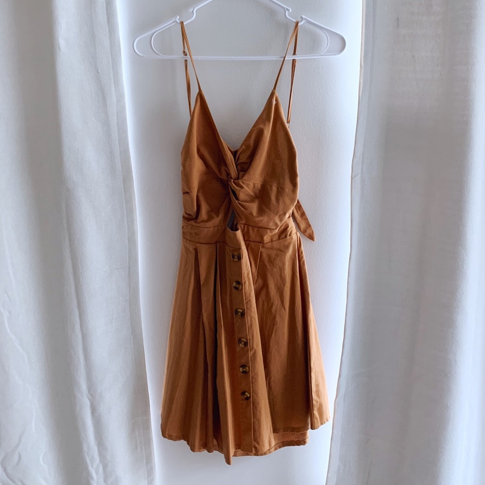 Burnt Orange/Tan Dress